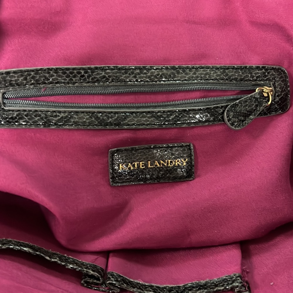 Kate Landry Python Textured Oversized Tote - image 6